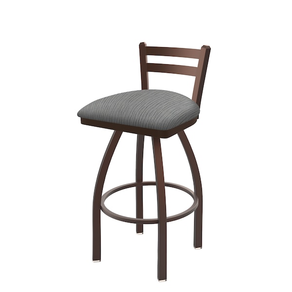 Holland Bar Stool Co 25" Low Back Swivel Counter Stool, Bronze Finish, Graph Seat 41125BZ020 - main